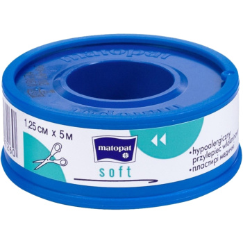 Matopat Soft náplast na cívce, 1,25 cm × 5 m