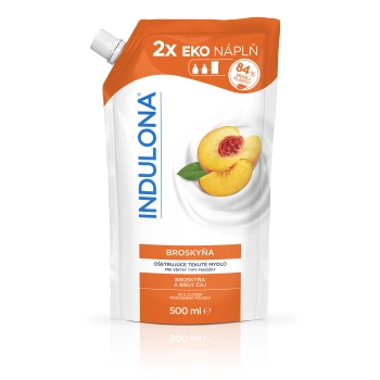 Indulona pečující tekuté mýdlo Broskev - náhradní náplň 500ml