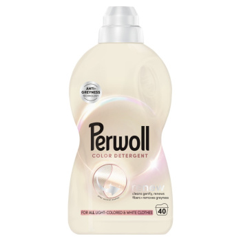 Perwoll Light Colors prací gel na světlobarevné a bílé oblečení 40 dávek, 2L