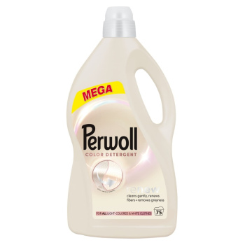 Perwoll Light Colors prací gel na světlobarevné a bílé oblečení 75 dávek, 3,75L