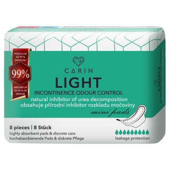 Carin Light Incontinence Odour Control 8ks