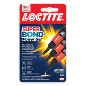 LOCTITE Super Bond Power Gel Mini Trio, 3g