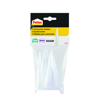 PATTEX Náhradní aplikační špičky na kartuše, 5 ks