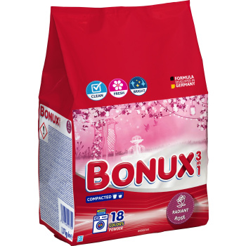Bonux Radiant Rose prací prášek, 18 dávek