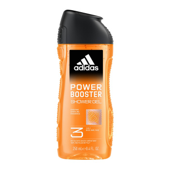 Adidas Power Booster 3v1 sprchový gel na tělo, vlasy a pleť pro muže 250 ml
