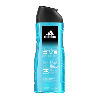 Adidas Ice Dive 3v1 sprchový gel na tělo, vlasy a pleť pro muže 400 ml