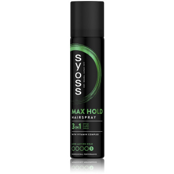 Syoss Max Hold 3v1 lak na vlasy pro fixaci vlasů 75ml