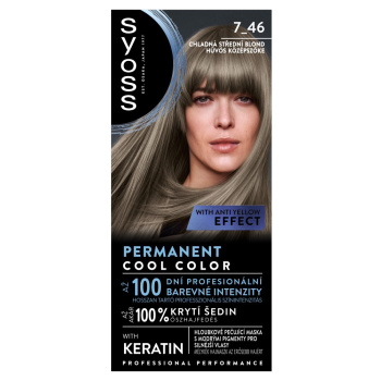 Syoss Barva na vlasy chladná střední blond 7_46, 50ml