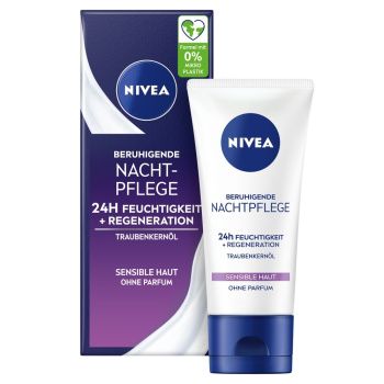 Nivea Essential Zklidňující noční krém pro citlivou pleť 50ml