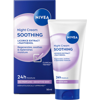 Nivea Essential Zklidňující noční krém pro citlivou pleť 50ml