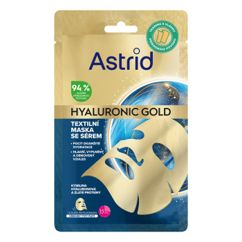 Astrid Hyaluronic Gold textilní maska 1 ks