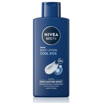 Nivea Men Cool Kick tělové mléko s pumpičkou pro muže 400 ml