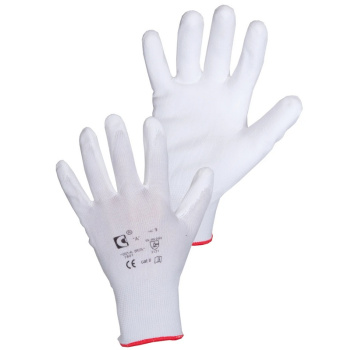 Brita CXS White pracovní rukavice, máčení v polyuretanu, velikost 9, 1 pár