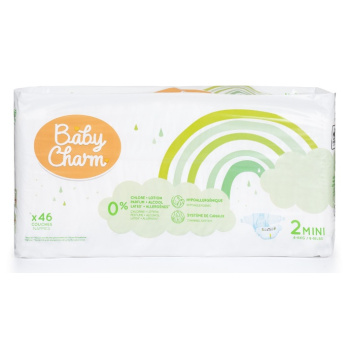 Baby Charm jednorázové plenky Super Dry Flex Mini 3-6 kg, 46 ks