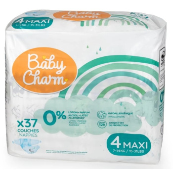 Baby Charm jednorázové plenky Super Dry Flex Maxi 7-14 kg, 37 ks