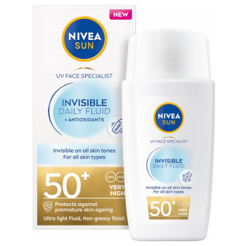 Nivea Sun Invisible Daily Fluid OF 50 pleťový krém 40 ml