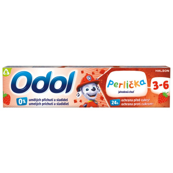Odol Perlička zubní pasta pro děti, příchuť  jahoda, 3-6 let, 50 ml