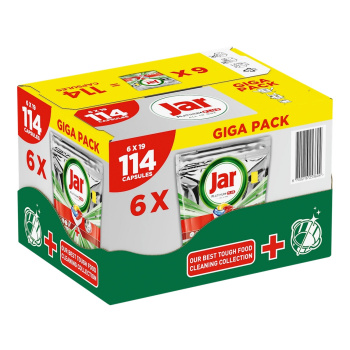 Jar Platinum Plus All in One Lemon tablety do myčky, 114 ks