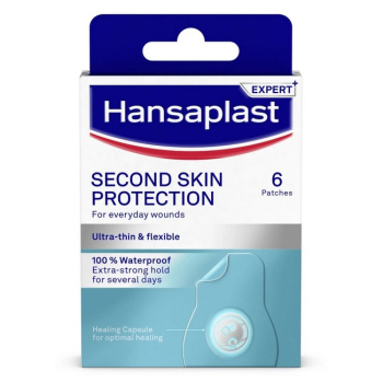Hansaplast Second Skin protection hydrokoloidní náplast, 6 ks