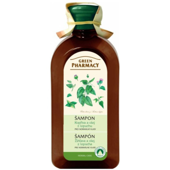 Green Pharmacy šampon pro normální vlasy s kopřivou a lopuchem 350 ml