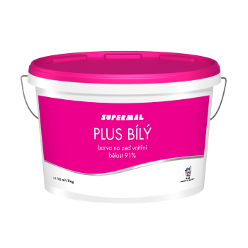 Supermal Plus bílý pro vnitřní nátěry, 7,5 kg