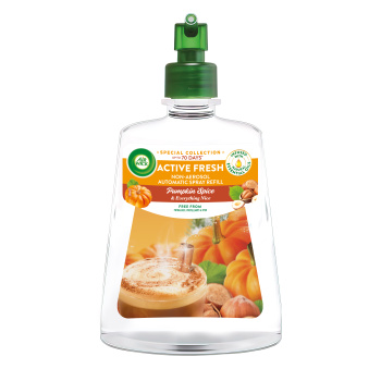 Air Wick Active Fresh Refill Pumpkin & Winter Spice - Dýně a podzimní koření automatický osvěžovač náhradní náplň 228 ml