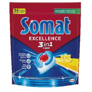 Somat Lemon 3v1 tablety do myčky 34 ks, 615,4 g