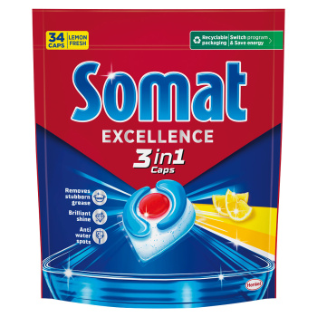 Somat Lemon 3v1 tablety do myčky 34 ks, 615,4 g
