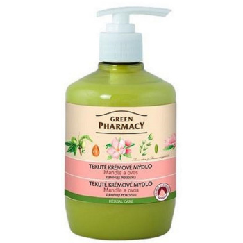 Green Pharmacy Mandle a Oves tekuté mýdlo s dávkovačem 460 ml