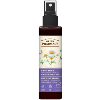 Green Pharmacy Heřmánek a lněné semínko vlasový elixír na barvené vlasy 150 ml