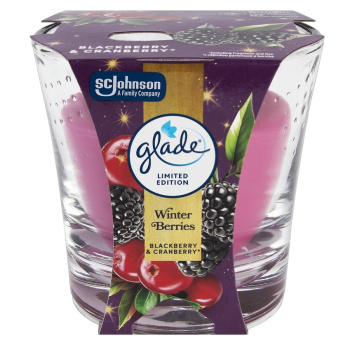 Glade Winter Berries vonná svíčka ve skle 112 g