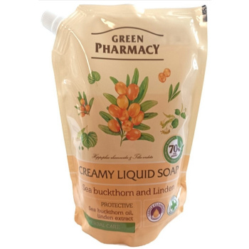 Green Pharmacy Rakytník a lípa tekuté mýdlo náhradní náplň 460 ml