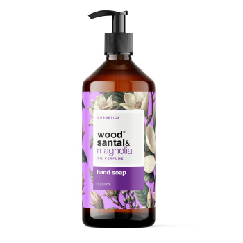Wood Santal & Magnolia tekuté mýdlo na ruce 1 l, dávkovač