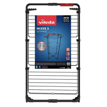 Vileda Mixer 3 Ultimate stojanový sušák na prádlo, sušící plocha 30 m, černý