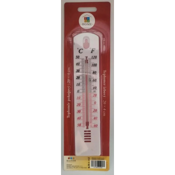 Tidy Home platový bílý pokojový teploměr 20 cm