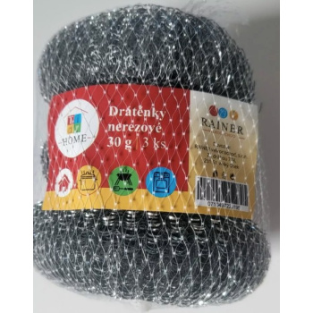Tidy Home nerezová drátěnka, 30 g 3 ks