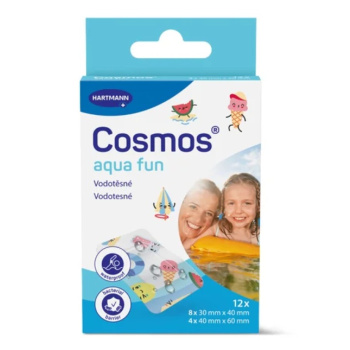 Cosmos Aqua Fun dětská voděodolná náplast 12 ks