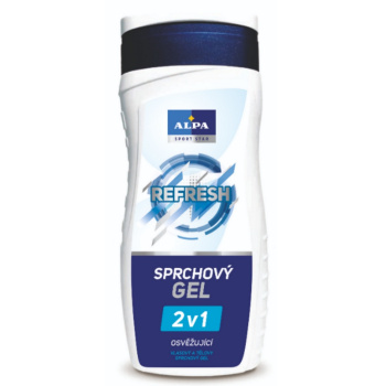 Alpa Sport Star Refresh 2v1 osvěžující sprchový a vlasový gel s vůní mentholu 300 ml