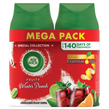 Air Wick FreshMatic Winter Punch zimní punč náplň pro osvěžovač duo 2 x 250 ml