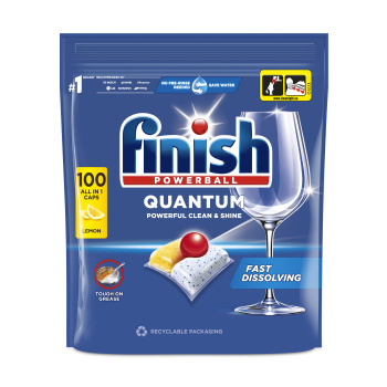 Finish Quantum All in 1 Lemon Sparkle tablety do myčky 100 kusů