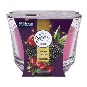 Glade Winter Berries vonná svíčka ve skle 204 g