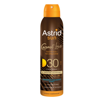 Astrid Sun Coconut Love suchý olej na opalování OF30 150 ml