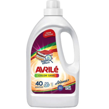 Avrilé Color Save prací gel na barevné prádlo, 40 praní 1,5 l