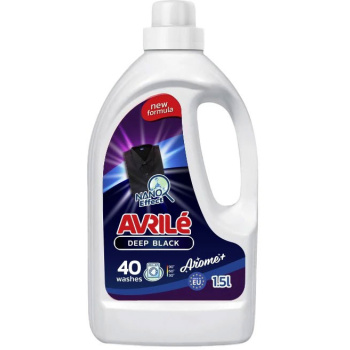 Avrilé Deep Black prací gel na černé prádlo, 40 praní 1,5 l