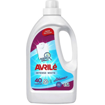 Avrilé Intense White prací gel na bílé prádlo, 40 praní 1,5 l