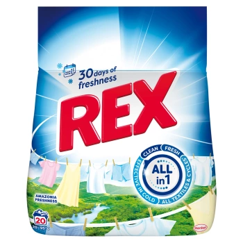 REX prací prášek Amazonia Freshness 20 praní