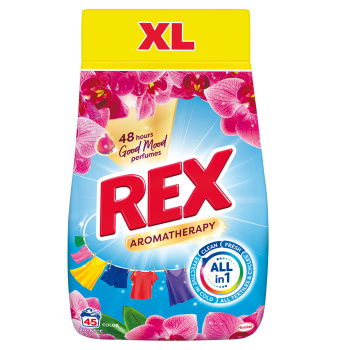 REX prací prášek Aromatherapy Orchid Color 45 dávek