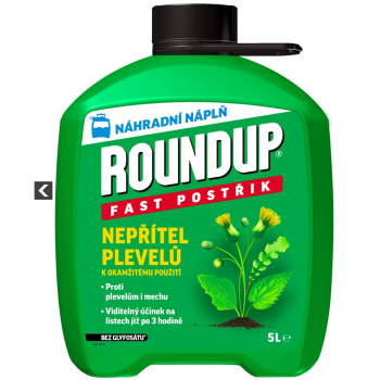 Roundup bez glyfosátu Fast 1H, náhradní náplň, 5 l