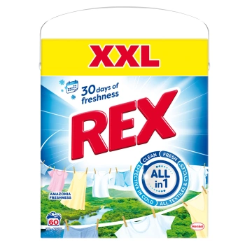 Rex Amazonia Freshness prací prášek, 60 praní