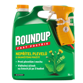 Roundup bez glyfosátu Fast 1H, rozprašovač, 3 l